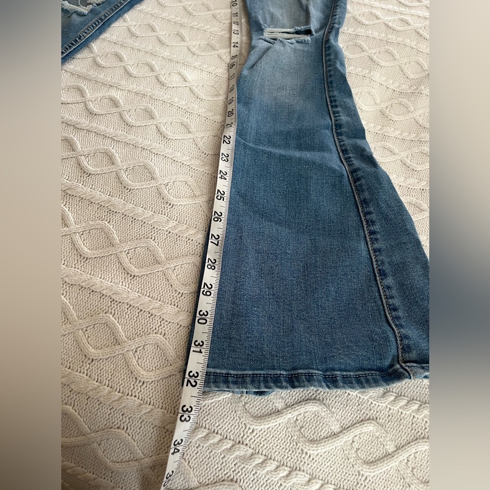 Hollister Vintage Flare Distressed Soft Stretch Medium Was Women's Jeans Size 1 - Picture 11 of 16